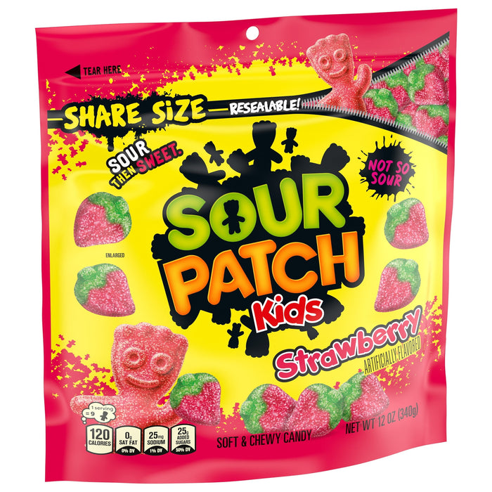 Sour Patch, 12z Bag, Strawberry