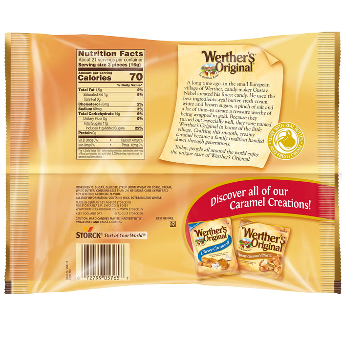 Werthers Original Hard Caramel Candy 12 Oz