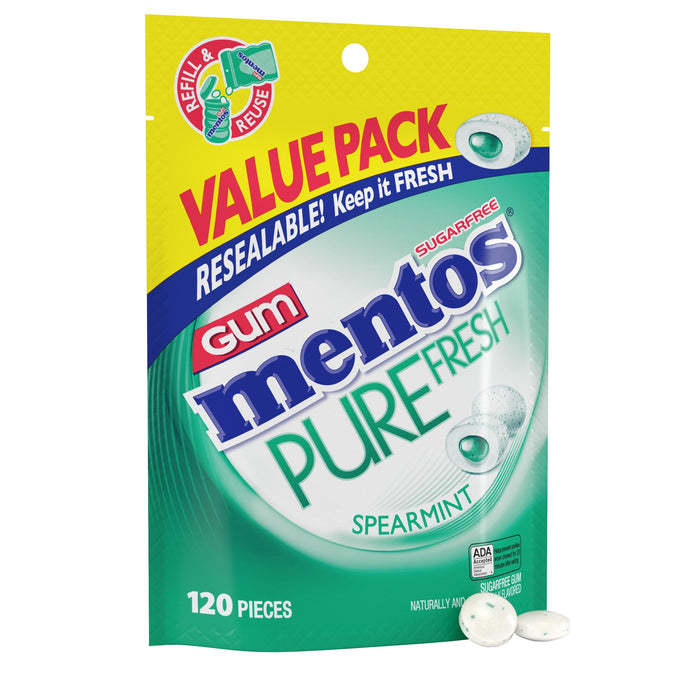 Mentos Spearmint Gum - 120ct