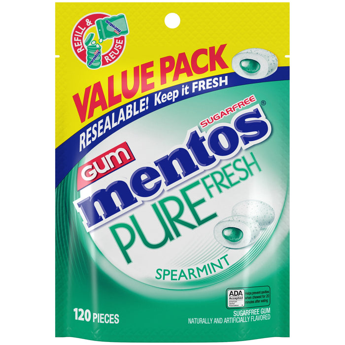 Mentos Spearmint Gum - 120ct