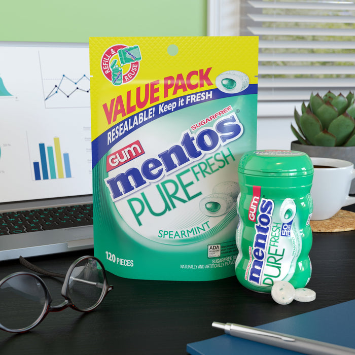 Mentos Spearmint Gum - 120ct