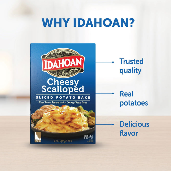 Idahoan Cheesy Scalloped Homestyle Casserole 4 oz Box