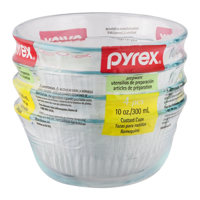 Pyrex 10 Ounce Custard Cups 4 Piece