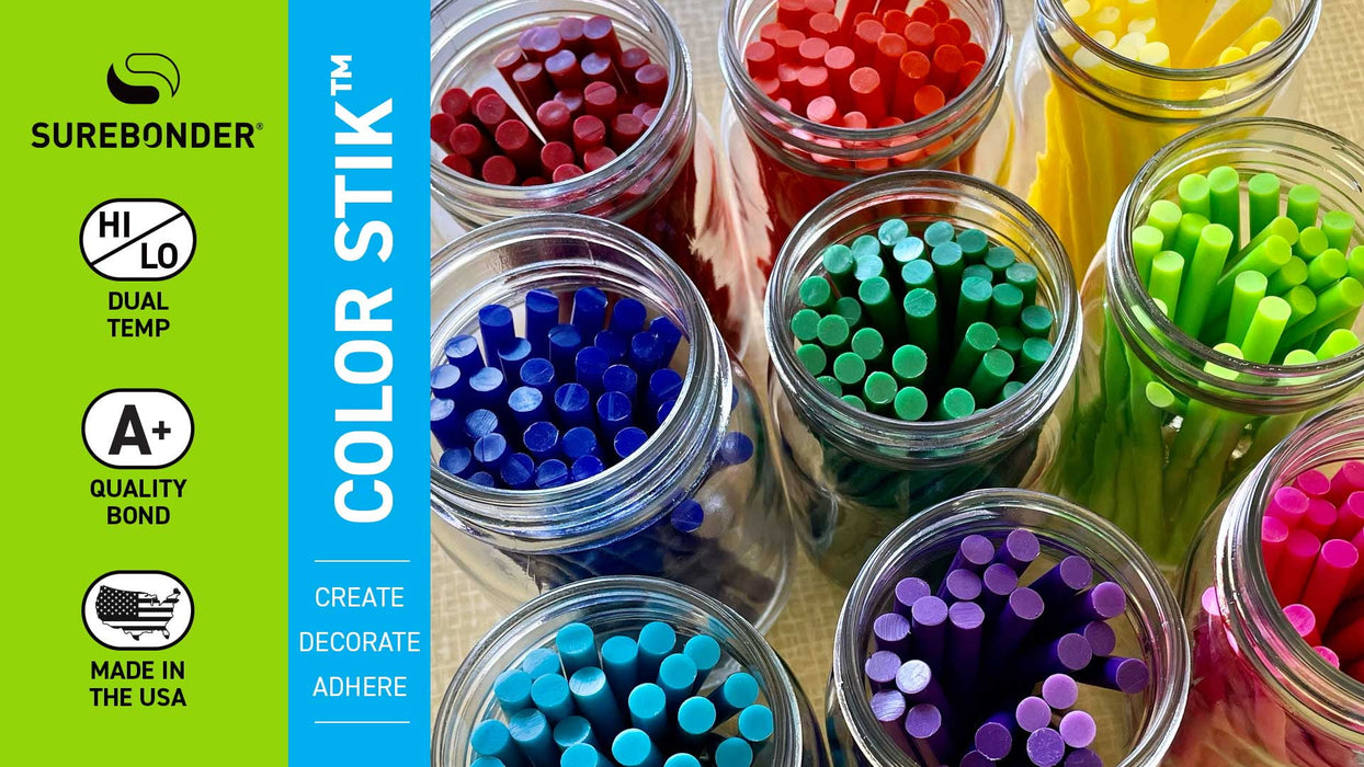 All-Temp Color Stik Mini Glue Sticks-.27"X4" 12/Pkg