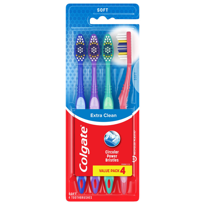 Colgate Extra Clean Full Head Toothbrush Soft - 4ct