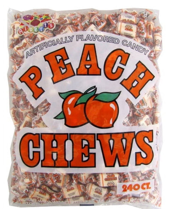 Albert's Peach Chews 240 Count Bag