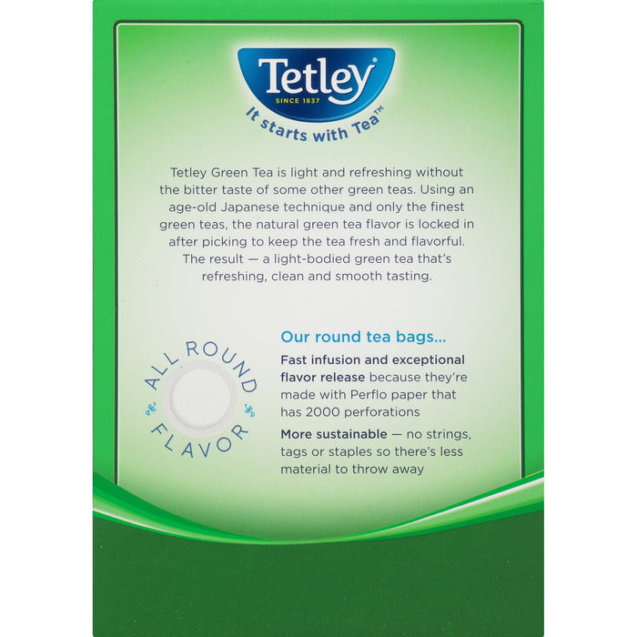 TETLEY Natural Decaf Green Tea, Original Tea, 72 Tea Bags