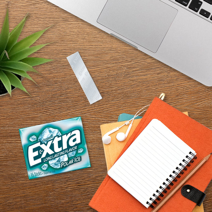 Extra Polar Ice Sugar Free Gum, 15 Stick Single Pack