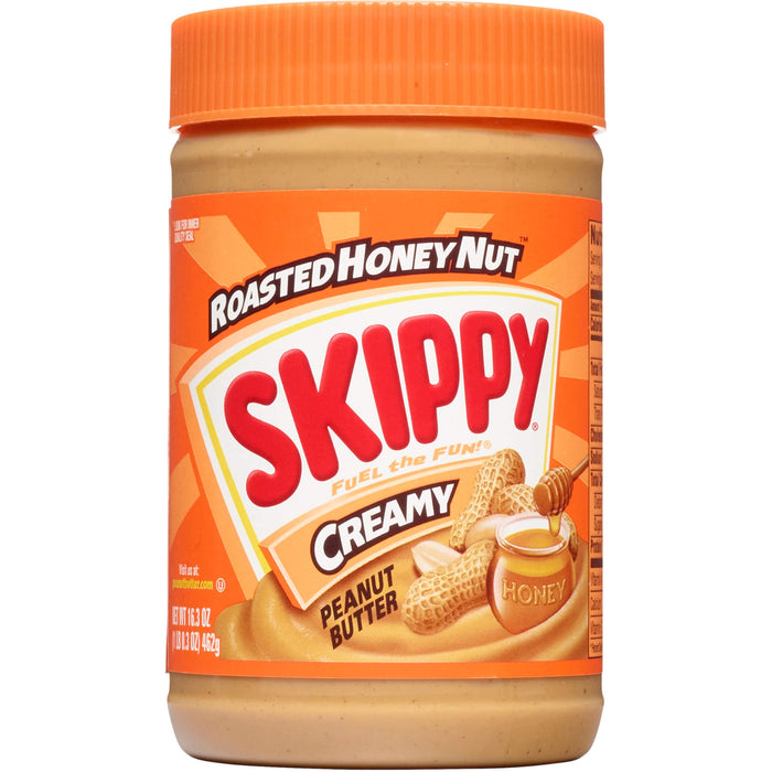 Skippy Creamy Roasted Honey Nut Peanut Butter 16.3 oz