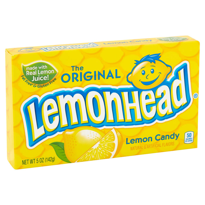 LemonHead The Original Hard Lemon Candy, Gluten Free and Fat Free,  5oz Theater Box