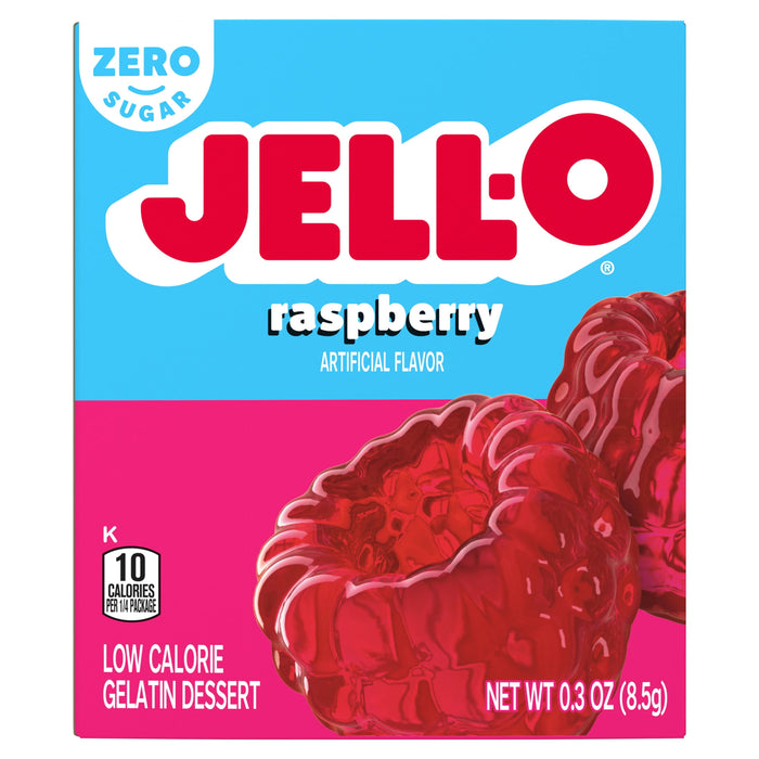 Jell-O Raspberry Sugar-Free Gelatin Mix (0.3 oz Boxes)