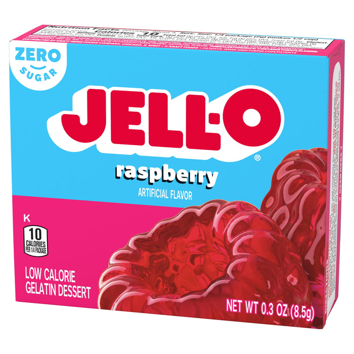 Jell-O Raspberry Sugar-Free Gelatin Mix (0.3 oz Boxes)