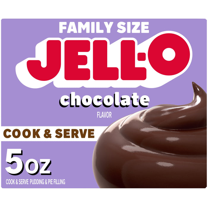 Jell-O Chocolate Cook and Serve Pudding & Pie Filling, 5 oz