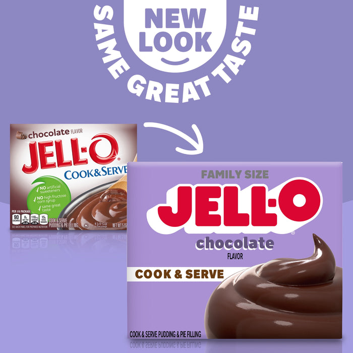 Jell-O Chocolate Cook and Serve Pudding & Pie Filling, 5 oz