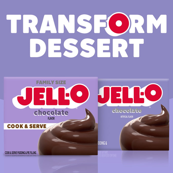 Jell-O Chocolate Cook and Serve Pudding & Pie Filling, 5 oz