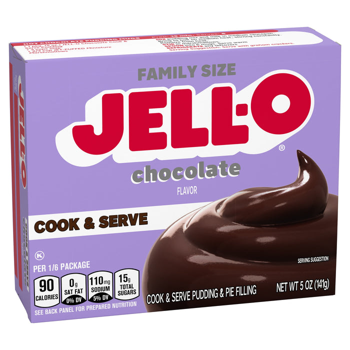Jell-O Chocolate Cook and Serve Pudding & Pie Filling, 5 oz