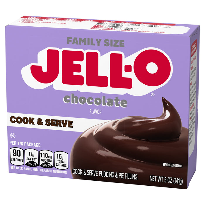 Jell-O Chocolate Cook and Serve Pudding & Pie Filling, 5 oz