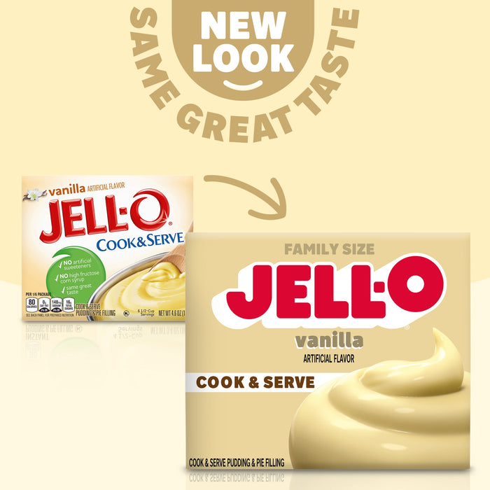 Jell-O - Vanilla Cook & Serve Pudding & Pie Filling 4.60 oz