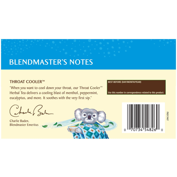 Celestial Seasonings Throat Cooler Herbal Tea Bags, Caffeine Free, 16 Count