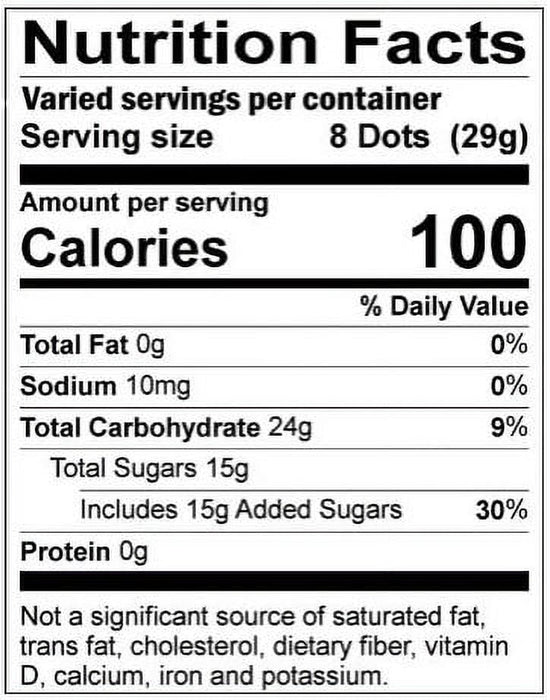 Tootsie Roll Tropical Dots Assorted Flavored Gumdrops, Peanut & Gluten Free, 6.5 oz