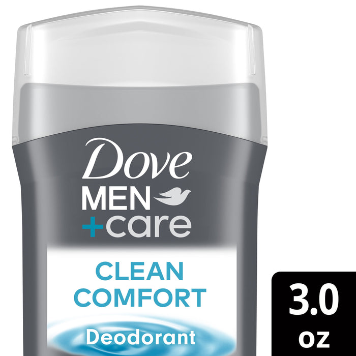 Dove Deodorant 3 Ounce Mens Clean Comfort 1/4 Moisturizer (88ml)