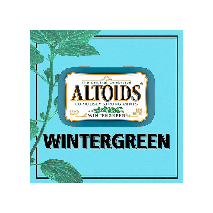 Altoids Breath Mints Wintergreen - 1.76 oz each tin