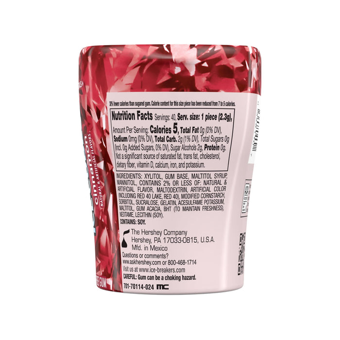 Ice Breakers Ice Cubes Cinnamon - 40 count per Bottle
