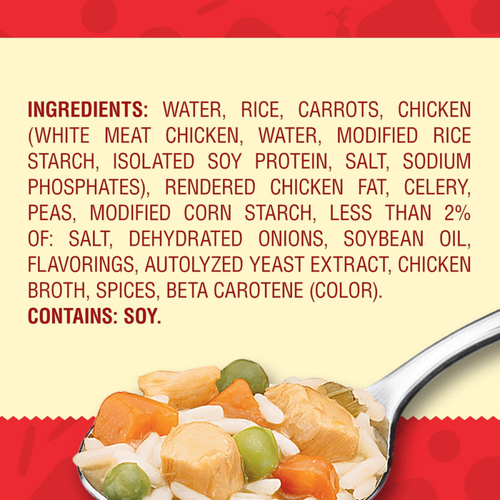 Chef Boyardee Rice with Chicken & Vegetables, 7.25-Ounce Microwavable Bowls