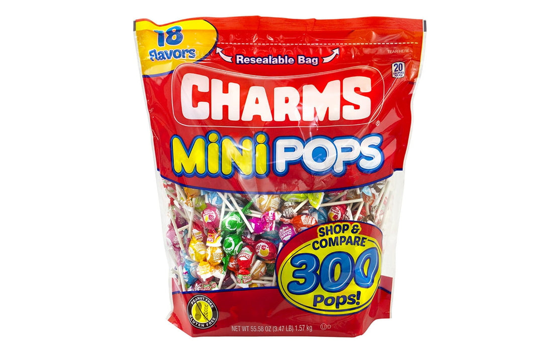 CHARMS Mini Pops Bulk Lollipops 300 Count