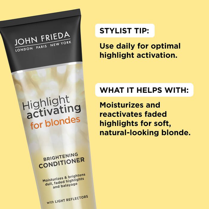 John Frieda Sheer Blonde Highlight Activating Conditioner (for Darker Blondes), 8.45 Ounces