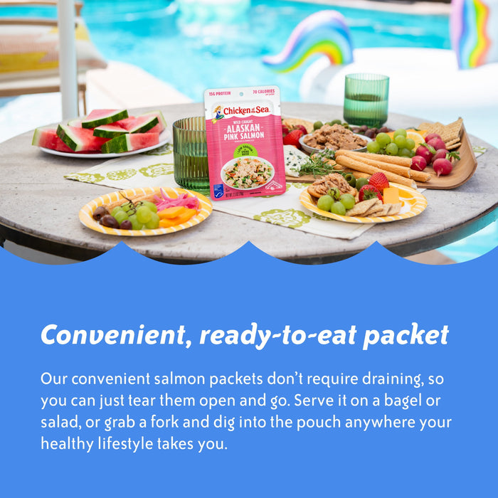 Chicken of the Sea Pink Salmon, Wild Caught, Skinless & Boneless, Low Sodium, 2.5 oz. Packet