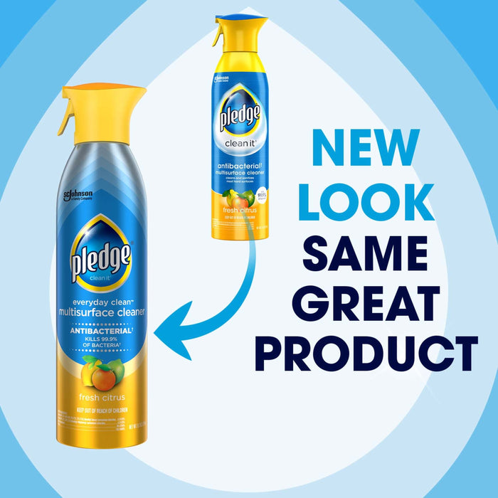 Pledge 72354 Multi-Surface Aerosol Spray Cleaner, 9.7-oz