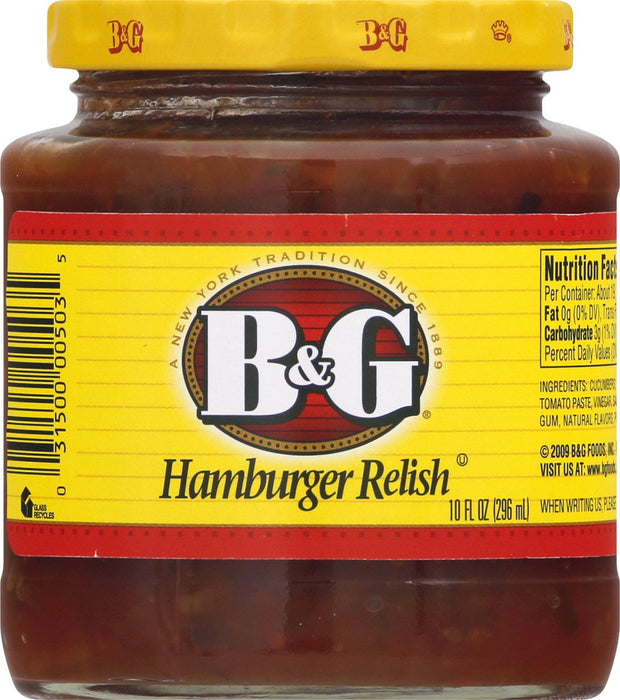 B&G Hamburger Relish (1 per pack) 10oz