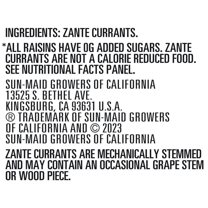 Sun Maid, California Zante Currants, 8oz Box