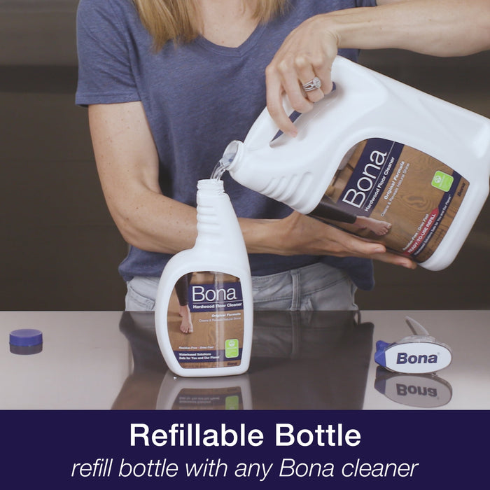 Bona Hardwood Floor Cleaner Spray, Unscented, Residue-Free, Household Floor Cleaning Solution for Wood Floors 32 fl. oz