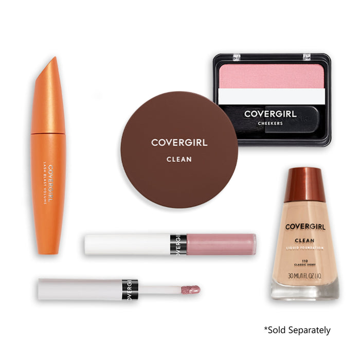 CoverGirl Clean Pressed Powder, Buff Beige (W) 125, 0.39 Ounce