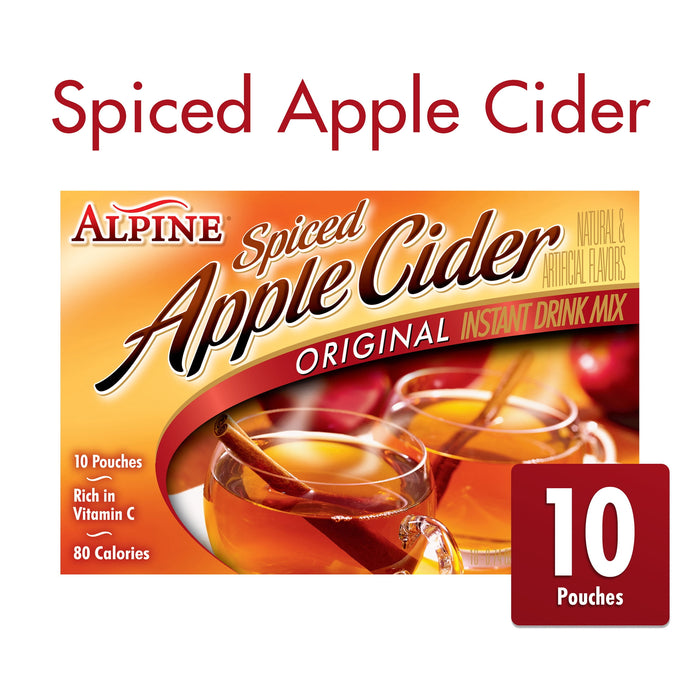 Alpine - Spiced Cider - Original - Apple Flavor Drink Mix, 10 ct