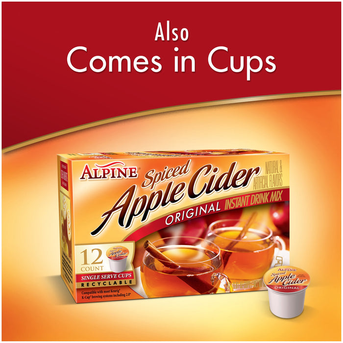 Alpine - Spiced Cider - Original - Apple Flavor Drink Mix, 10 ct
