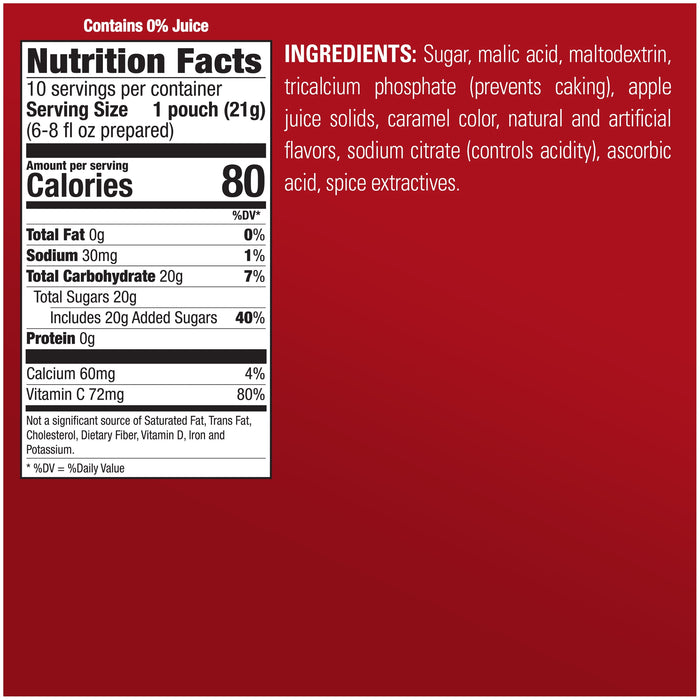 Alpine - Spiced Cider - Original - Apple Flavor Drink Mix, 10 ct
