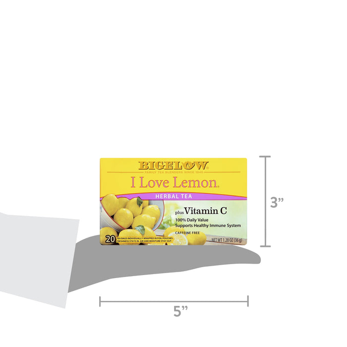 Bigelow Herbal Tea, I Love Lemon, 20 Ct