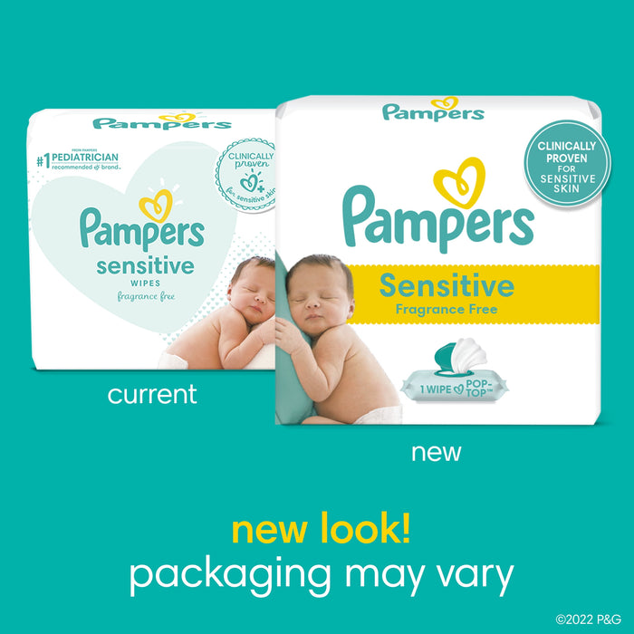 Pampers Wipes Sensitive, 18 Count/Bag