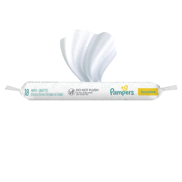 Pampers Wipes Sensitive, 18 Count/Bag