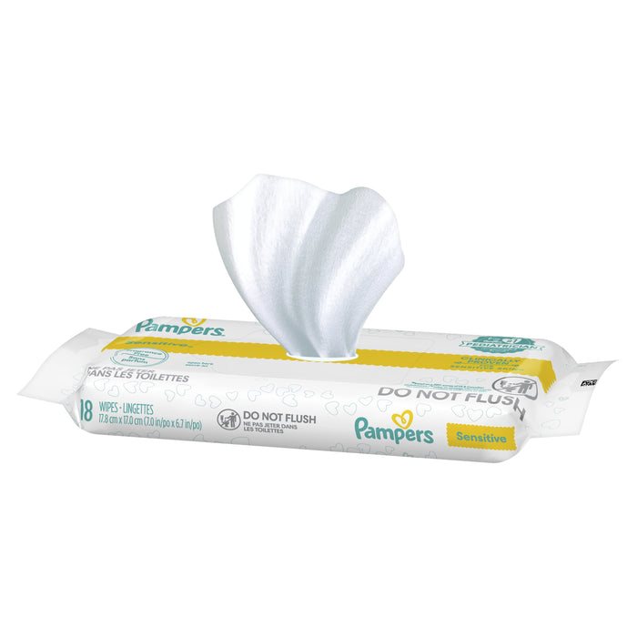 Pampers Wipes Sensitive, 18 Count/Bag