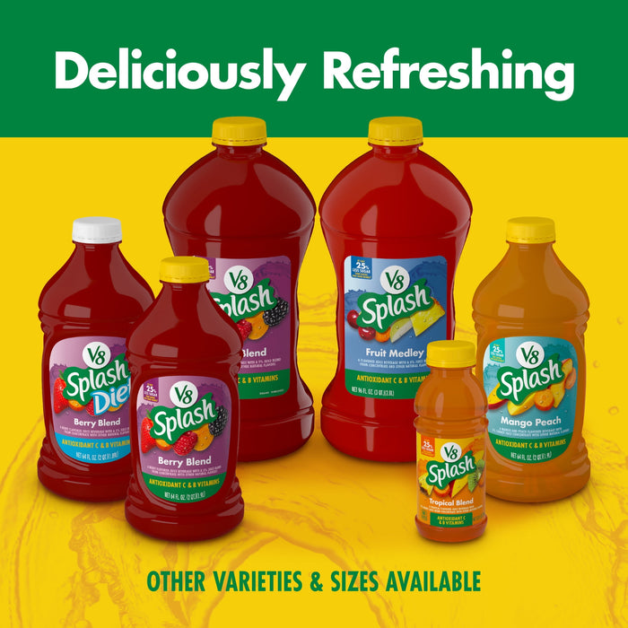 V8 Splash Diet, Tropical Blend Diet Juice Drink, 64 Fl Oz Bottle