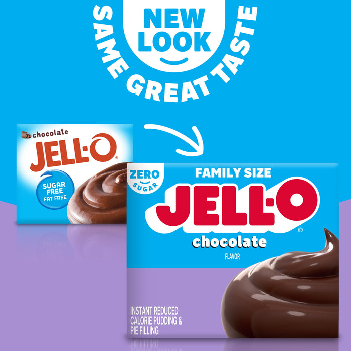 Jell-O Sugar-Free Instant Pudding and Pie Filling, Chocolate, 2.1-Ounce