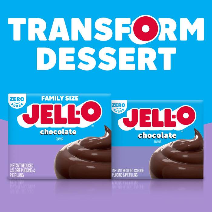 Jell-O Sugar-Free Instant Pudding and Pie Filling, Chocolate, 2.1-Ounce