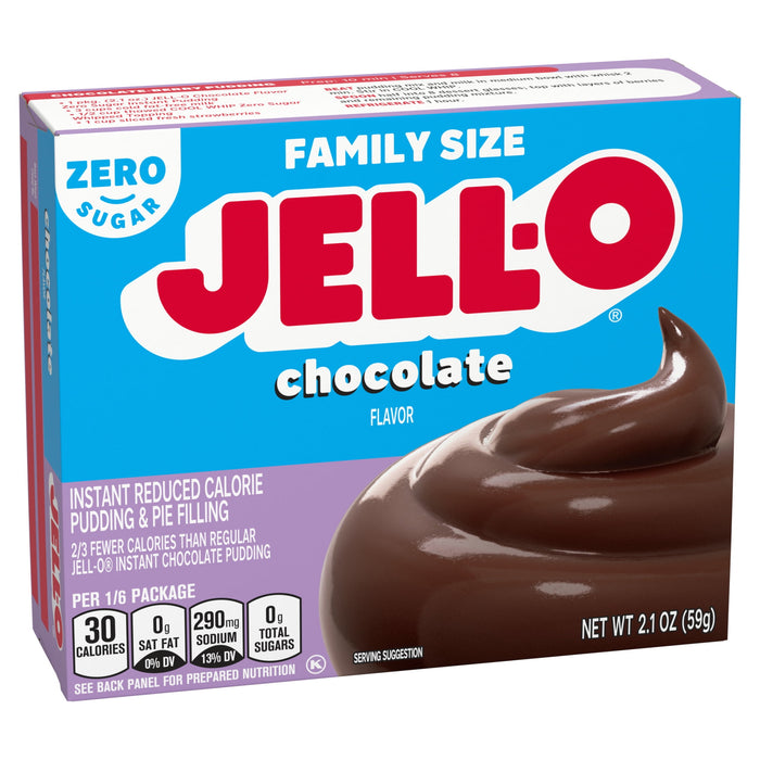 Jell-O Sugar-Free Instant Pudding and Pie Filling, Chocolate, 2.1-Ounce