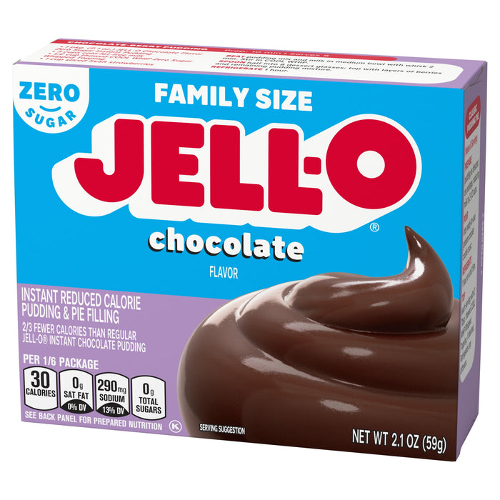 Jell-O Sugar-Free Instant Pudding and Pie Filling, Chocolate, 2.1-Ounce
