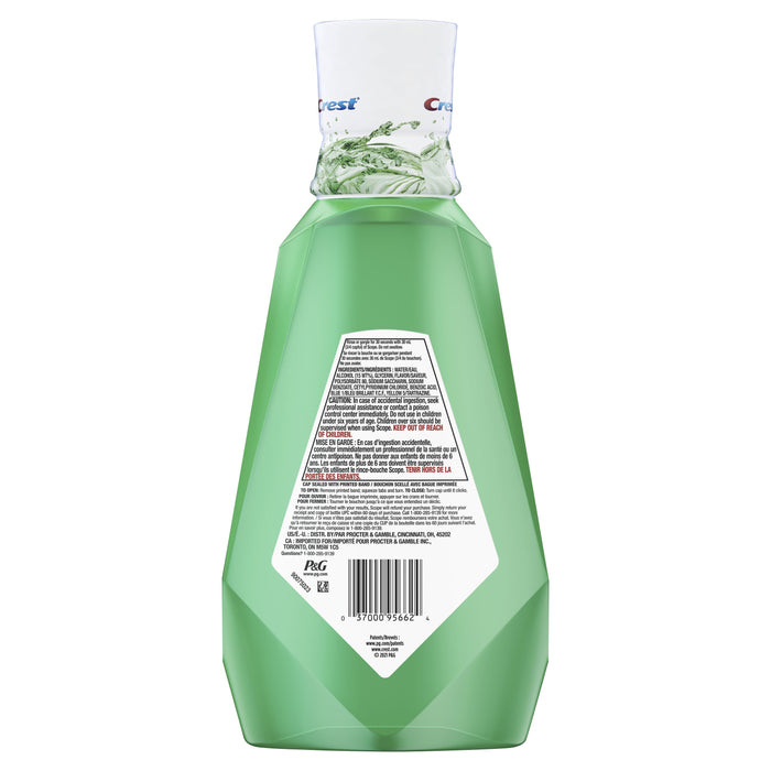 Crest 95662EA 1-Piece +Scope 1L Bottle Mouth Rinse - Classic Mint