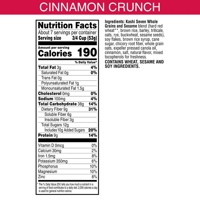 Kashi GoLean Crunch Cereal 13.8oz